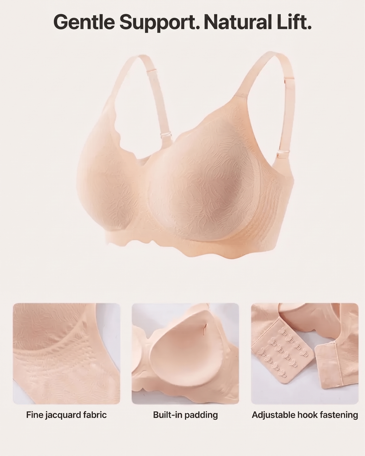 Eleanor Seamless Comfort Bra – gentle support, natural lift
